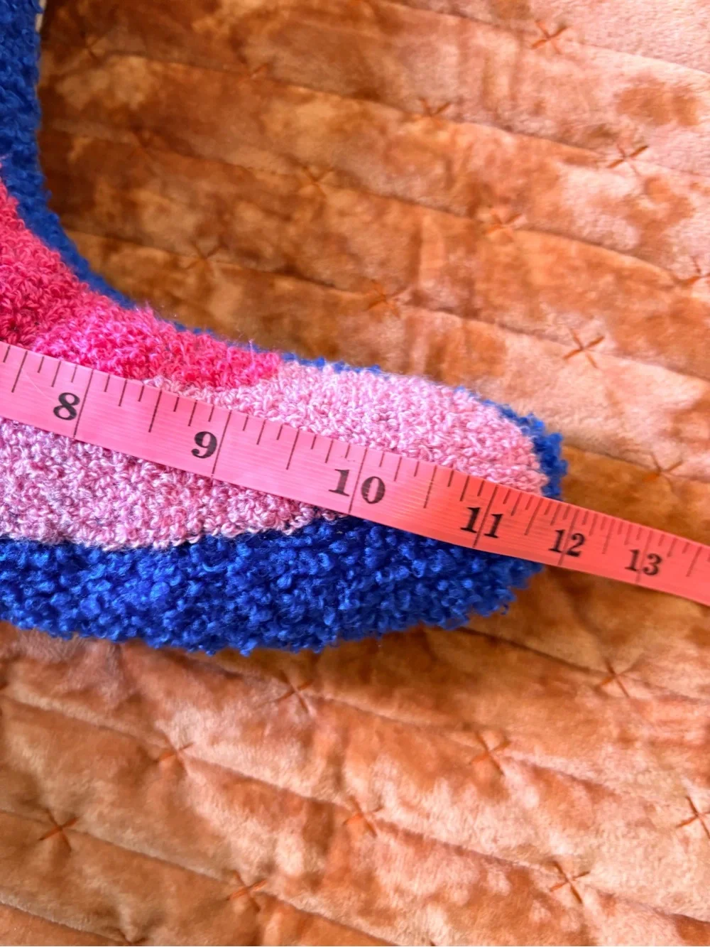 Pink & Blue Novelty Cowboy Boot Pillow